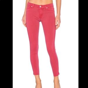 J BRAND "Nico" Mid Rise Unfinished Hem Ankle